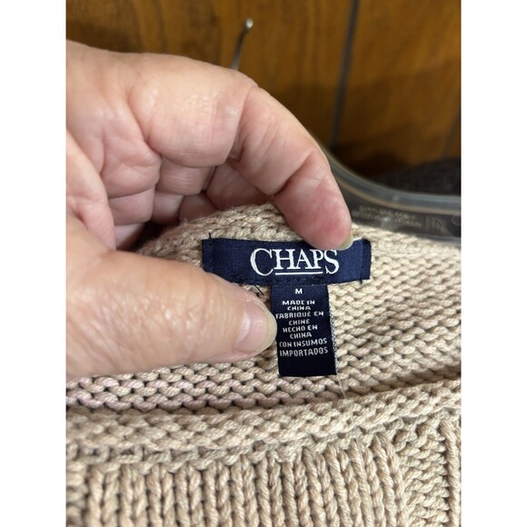 NWT Chaps Sweater Women's Med Knit Pullover Soft Girl Pastel Tone Colorblock - Picture 3 of 7